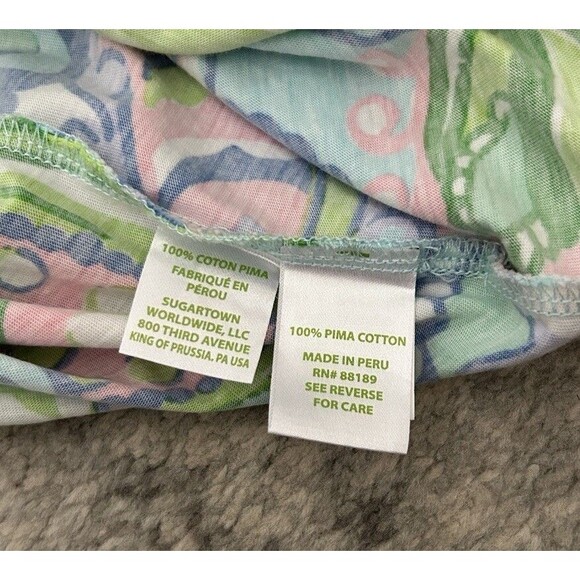 Lilly Pulitzer Women’s XS WINDSOR Strapless Dress Multi Conch Republic Pima - Picture 7 of 7